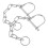 Trailer Coupler Pin with Chain Heavy Duty Square Hitch Pin 7