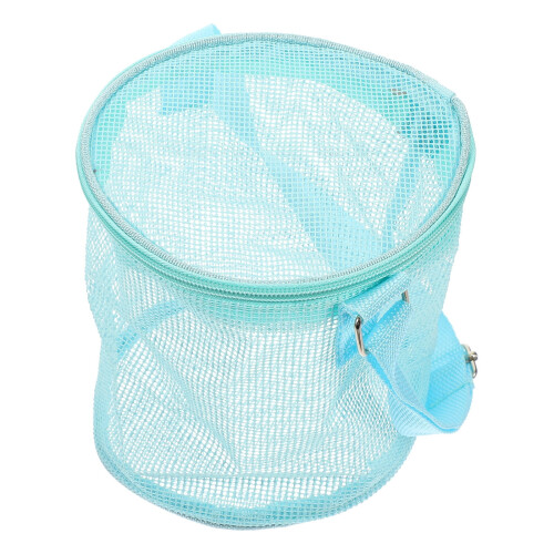 Mesh Beach Bag -Blue 1 Piece 6.3X6.1X6.1In 2