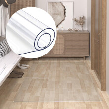 Chair Mat for Hard Floors 39.4x78.8in Clear Frosted PVC Floor Protector Scratch‑Resistant Easy‑Clean Design