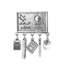 Elegant Compass Design High Quality Alloy Brooch Perfect-Silver