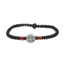 Elegant Crucifix Braided Adjustable Handmade Bracelet-F
