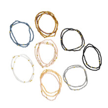 19 Pcs Complete DIY Jewelry Bracelet Set Includes Glass Beads
