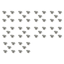 50 Pieces Alloy Craft Horse Charms Versatile 25mm x 21mm- Black