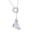 Vibranting Skating Shoe Pendant Necklace-Double sided white 1