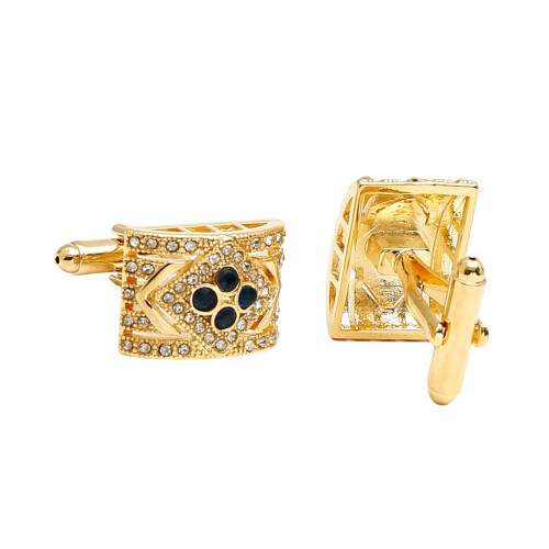 Men's Stylish Professional Round Cufflinks Featuring Cubic-A