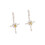 Boucles d'oreilles en forme de croix sur le thème de l'hiver, en 1