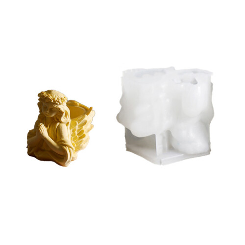 Flexible Silicone Mold for Concrete Flower Pots and-pattern 2