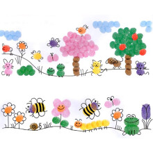 17 StüCk Schwamm Malpinsel Kit Kinder Bastelpinsel Sets für Kinder Malen Lernen Kunst Kreation