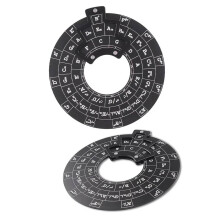 Circle of Fifths Wheel Guitar Chord Wheel Wooden Music Theory Tool for Musicians and Guitar Players