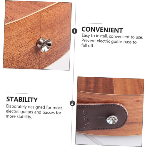 Guitar Strap Buckle Guitar Strap Button Locking Guitar Strap Pegs Antistripping Locks 1