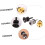 Guitar Strap Buckle Guitar Strap Button Locking Guitar Strap Pegs Antistripping Locks 5