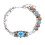 Bracelet d'identification d'alerte-Pierre de Shoushan bleue 1