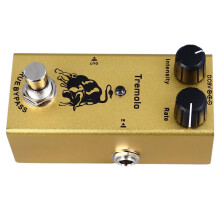 Mini Tremolo Electric Guitar Effect Pedal, Adjustable Aluminum Alloy for Enhanced Tremolo Response