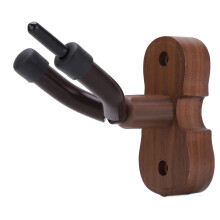 Violin Wall Mount with Bow Holder, Wooden Guitar Stand for Acoustic Electric Instruments Decor