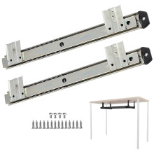 14 Inch Metal Drawer Slides Side Mount Keyboard Tray Runners Smooth Silent Sliding Durable Rustproof