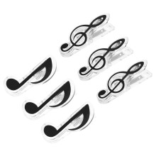 12pcs Sheet Music Clips with Strong Clamping Force, Music Note Page Holders for Musicians Black