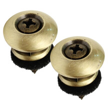2pcs Metal Guitar Strap Locks for Electric Guitar Bass Ukulele, Secure Durable Strap Lock Set