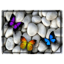 40X60cm Fashion 3D Colorful Butterfly Kitchen Non-Slip Absorent Water Floor Mats Bathroom Rug Carpet Anti Skidding Mat