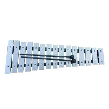 15 Note Aluminum Glockenspiel Xylophone with Bright Tone and Durable Metal Bars for Kids and Students