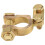 1 Pair Car Battery Terminal Clamp Connection Trim Positive Negative Brass Cable 3