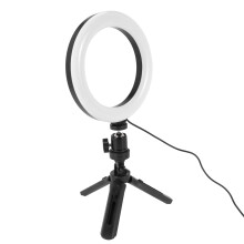 6 Zoll Ring Licht mit Einstellbarer Stand LED mit Dimmbarem 3 Licht Modus für YouTube Live Stream Makeup Fotografie