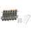 6 String Headless Guitar Bridge Saddle Silver – Precise String Alignment and Stable Tone Transmission 4