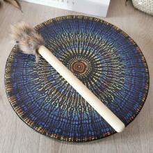 12 Inch Vegan Sound Healing Drum for Meditation, Shamanic Healing Instrument for Chakra Balancing
