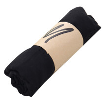 Effen Kleur Snoepkleur Katoenen Hoofdband Dames Cadeau Mooie Sjaal Wilde Schaduw Strandlaken Omslagdoek (Zwart)
