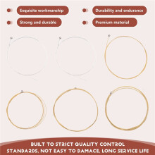 IRIN A107 6Pcs/Set (.011-.052) Acoustic Guitar Strings Steel Core Copper Alloy Wound with End Medium Tension