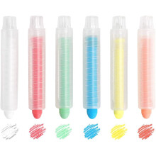 6PC Dustless Twistable Chalk Non-Toxic Colored Chalk Art Tool for Whiteboard Blackboard Kids Children Drawing Writing
