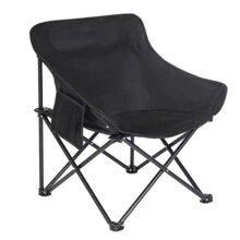 Silla de Playa Portátil con Respaldo y Taburete Lazy Moon, Silla Plegable para Exteriores, Muy Resistente, Silla de Playa para Exteriores A