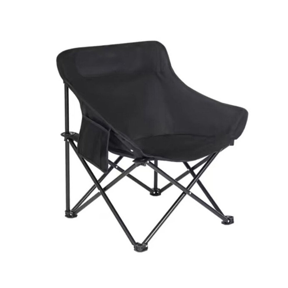 Portable Beach Chair Backrest Stool Lazy Moon Chair Outdoor Super Heavy-Duty Folding Chair Outdoor Beach Chair A 6032089488893