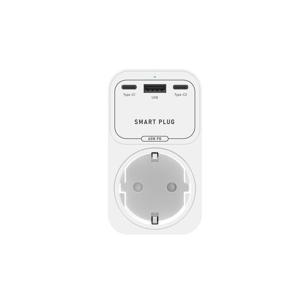 Tauoh Tuya Plug Wifi 65W Fast Charger With Type C Usb A Fast Charging Eu Socket Outlet Fast Charging,Remote Socket