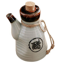 Weiße Essigflasche, Keramik-Gewürzflasche, Öltopf im Japanischen Stil, Gewürzflasche für Zuhause, Küche, Esszimmer, Bar, Zubehör B