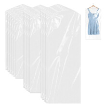 Sacs d'emballage polyvalents pour vĂŞtements, bandes de filet transparent grand volume pour plusieurs vĂŞtements, sacs en plastique transparent pour