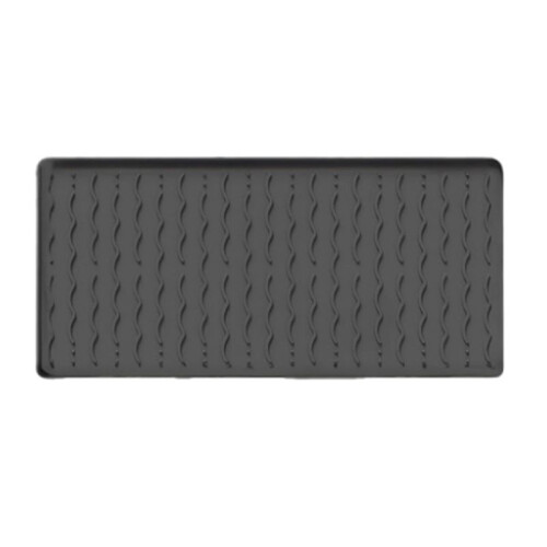 Coffee Bar Mat, Large Drying Mat for Kitchen Counter,Waterproof Countertop Protector for Espresso Machine(Black)