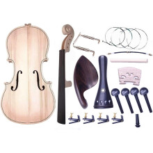 1/2 Student Violin Set with Warm Log Color Finish, BeginnerFriendly DIY Accessories Kit for Kids