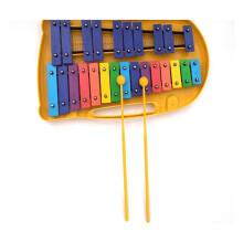 Glockenspiel Xylophone 25 Note with Durable Aluminum Plates, Bright Clear Sound for Beginner Students