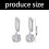 Boucles d'oreilles carrées en zircon pour des occasions-Blanc 3