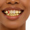 Copper Tooth Grill With Multifaceted Colored Crystals-Silver 5