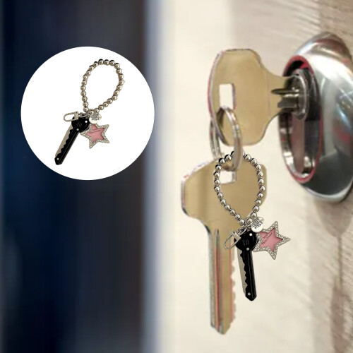 Breloque polyvalente pour porte-clés ou pendentif avec-Argent 1