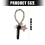 Breloque polyvalente pour porte-clés ou pendentif avec-Argent 3