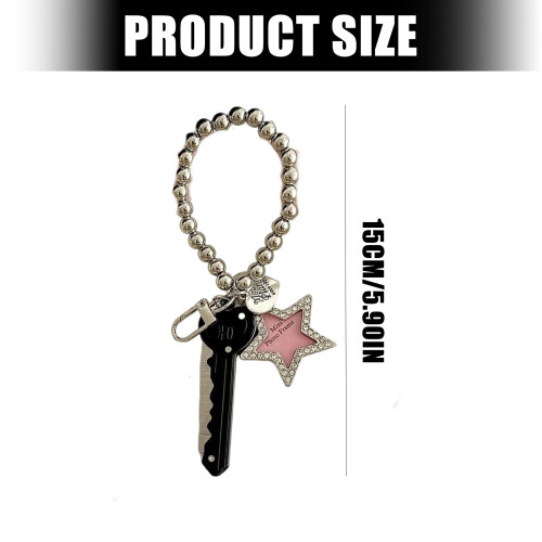 Breloque polyvalente pour porte-clés ou pendentif avec-Argent 2