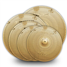 Low Volume Practice Cymbal Set 5pcs 14'' HiHat 16'' 18'' Crash 20'' Ride with Natural Stick Response
