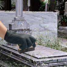Kit per La Pulizia Delle Lapidi da 6 Pezzi, Kit Professionale per La Pulizia Delle Tombe In Granito, Marmo e Pietra - Include Spazzole per Strofinare