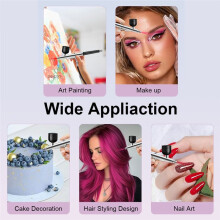 Airbrush for Painting Modeling Cake Nails Car Portable Paint Airbrush 0.3mm Nozzles Airbrush with Cleaning Kit