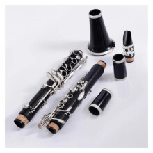Beginner Clarinet 17 Keys Bakelite Body Student Model with Nickel Plated Keys and Carry Case