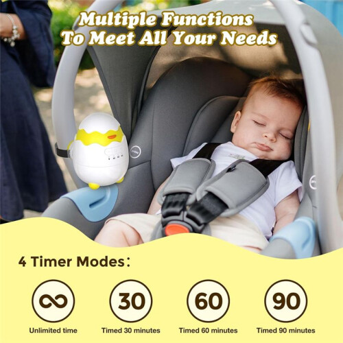 Rechargeable Baby Rocker for Strollers,5 Vibration Speeds & 4 Timer Modes, Portable Bouncer with Memory Function 2