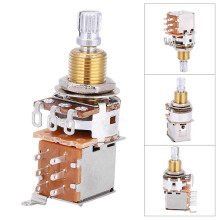 6 Stks A500K Potentiometer Push Pull Schakelaar Gitaar Controle Pot Elektrische Gitaar Tone Volume Onderdelen Goud