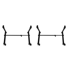 2X Anpassbarer Ständer für Elektronisches Klavier, Zweite Ebene, Klaviertastaturständer, E-Piano-Halter, Verstellbar, Stabiler Keyboardständer